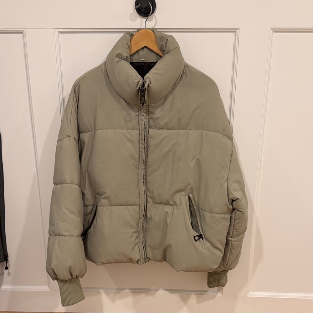Amazon Olive Green Puffer Jacket